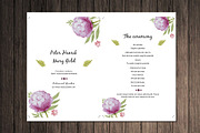 Wedding Fan Program Template, an Invitation Template by retrographix (Thumbnail 4 of 4)
