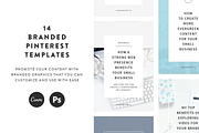 Olivia Pinterest Templates, a Social Media Template by Coded Creative (Thumbnail 1 of 6)