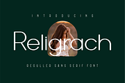 Religrach Font, a Sans Serif Font by ponuppo (Thumbnail 1 of 5)