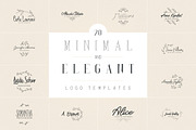 20 Minimal and Elegant Logos | -50%, a Branding & Logo Template by VP Fonts (Thumbnail 1 of 8)