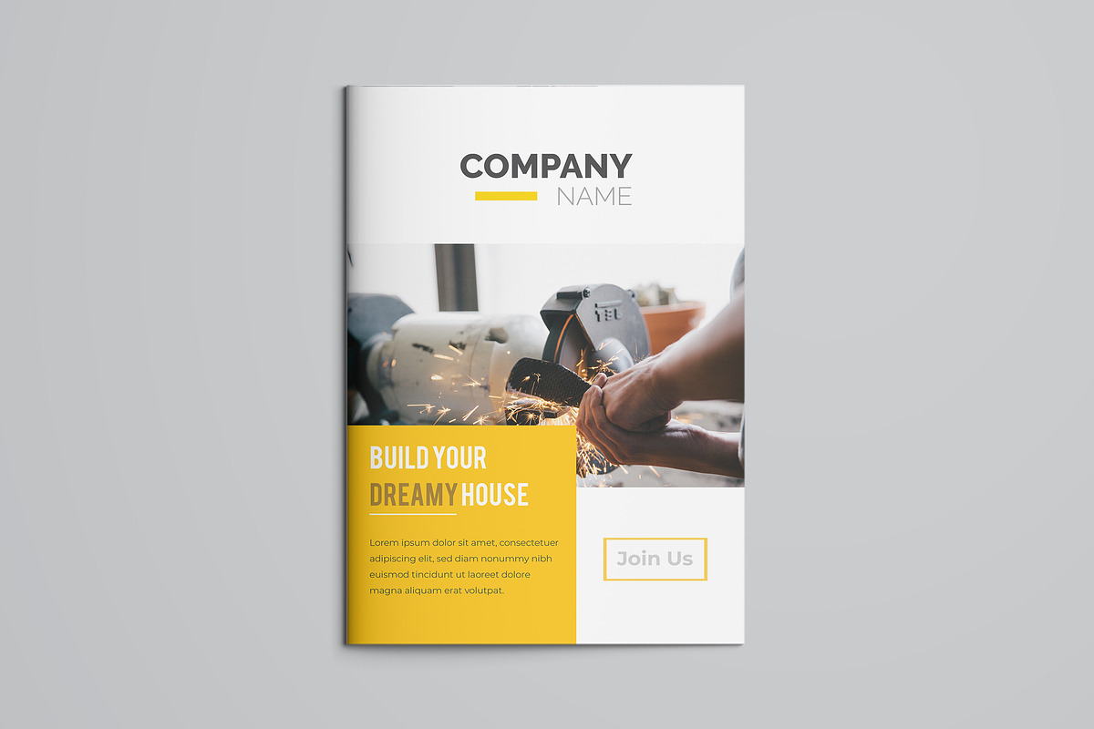 Creative Yellow Bifold Brochure, a Brochure Template by ZAAS (Photo 4 of 8)