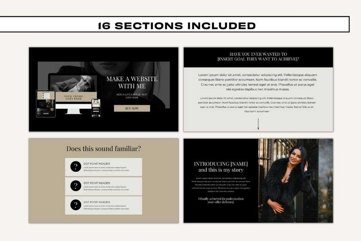 Canva Sales Page - Noir Luxe, a Templates & Theme by Freedom Business Shop (Photo 6 of 10)