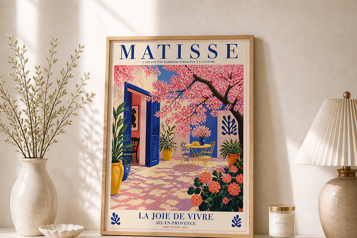 Henri Matisse Garden Wall Art, a Decorative Illustration by elfy creative (Photo 1 of 4)