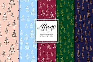 Scandinavian Christmas Trees Pattern