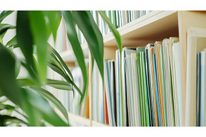 Vintage books and records fill a, an Arts & Entertainment Photo by Lermont51