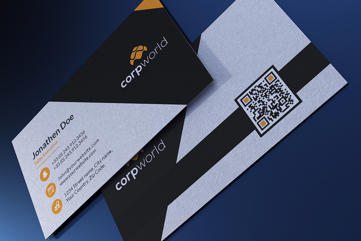 100 Modern Business Card Bundle, a Business Card Template by GraphicsEgg (Photo 50 of 102)