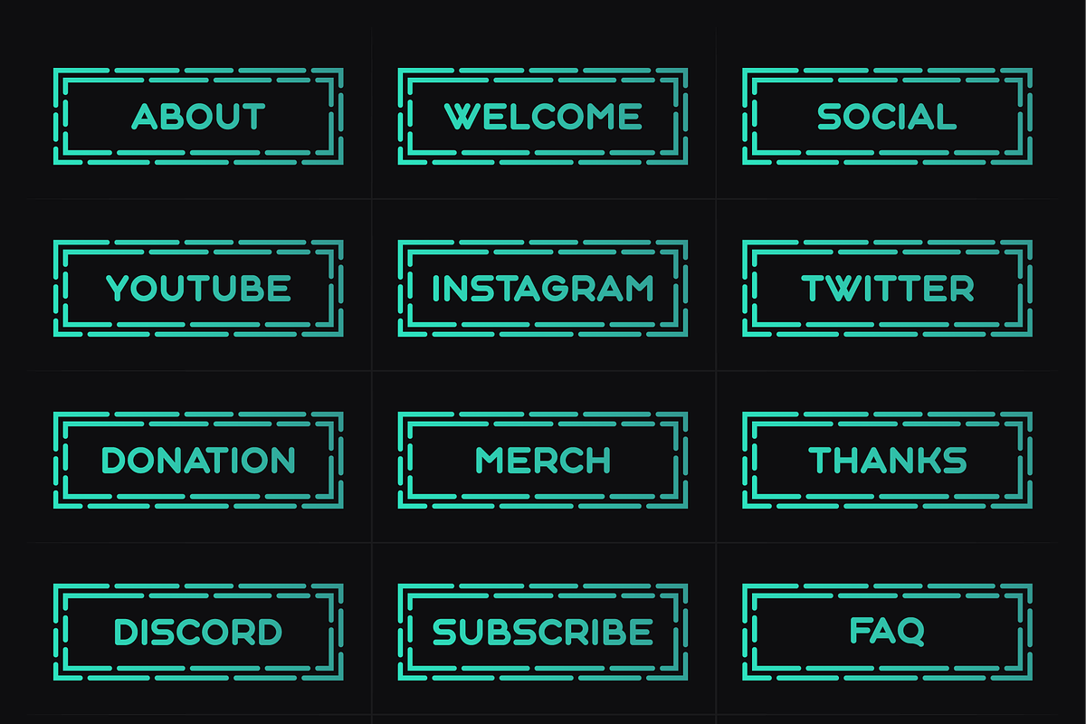Roundy | 18 Twitch Panels, a Social Media Template by SageDsgn (Photo 5 of 6)
