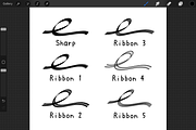Procreate Calligraphic Brushes [iv], a Brush Add-On by 103cia (Thumbnail 4 of 4)