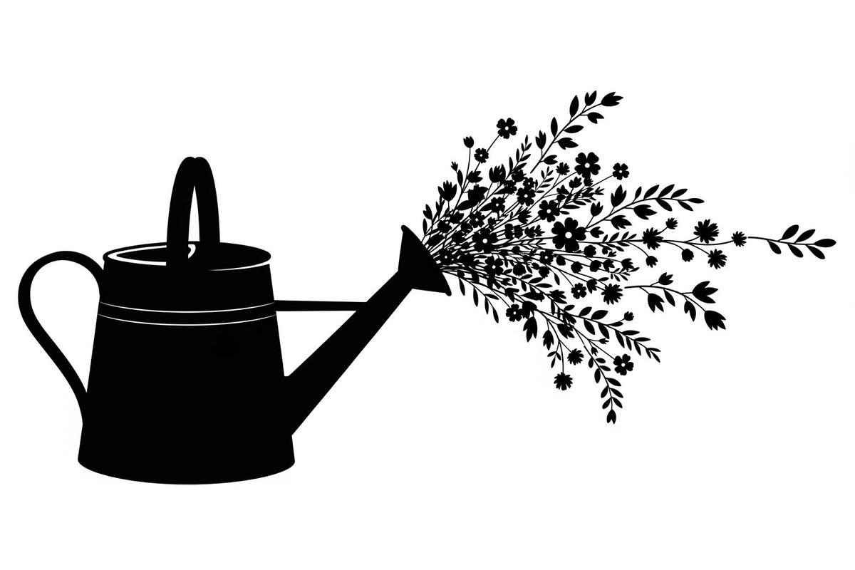 Floral Watering Can Design Bundle, an Illustration by Gaye Art (Photo 13 of 31)