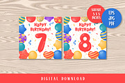 Happy Birthday Greeting Cards Square, a Card Template by AnnaViolet_store (Thumbnail 5 of 9)
