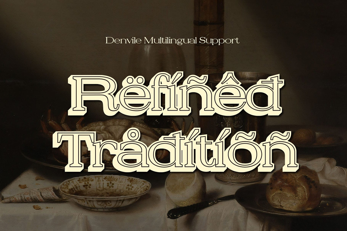 Denvile 3D, a Serif Font by Craft Supply Co. (Photo 4 of 8)