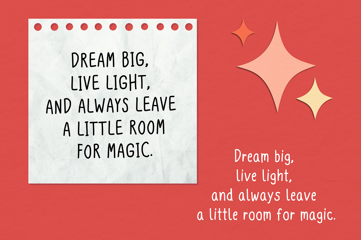 Aniu Skinny Girl  Handwritten Font, a Handwritten Font by aniunova (Photo 2 of 7)