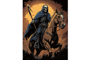 Grim Reaper On Horseback