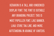 Keraxun - Condensed Font, a Serif Font by QR Design Studio (Thumbnail 6 of 6)