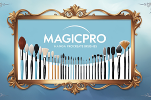 54 MagicPro Manga Procreate Brushes