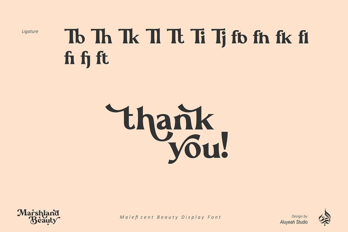 Marshland Beauty, a Font by Aluyeah Studio (Photo 15 of 15)