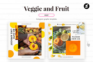 Veggie And Fruit Social Media