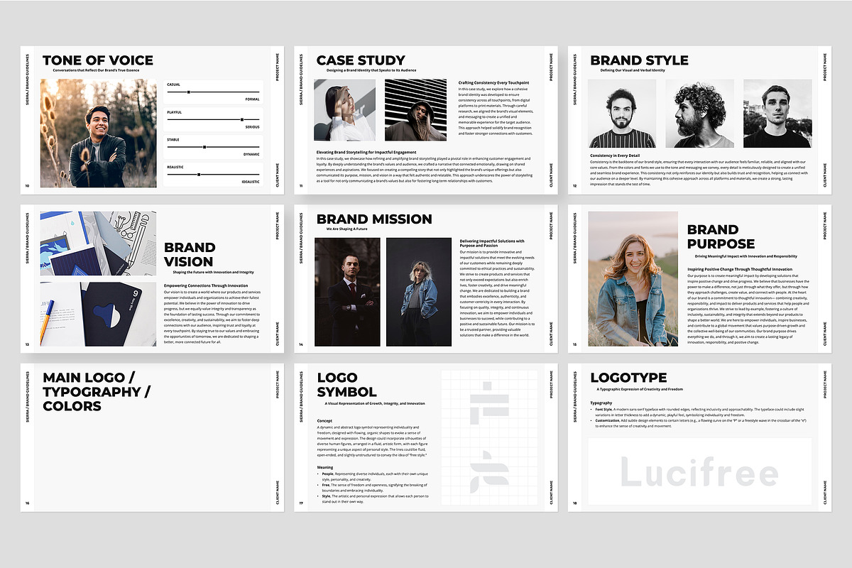 SIERRA / 2 in 1 Brand Package, a Presentation Template by Gaize (Photo 11 of 15)