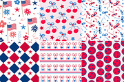 Preppy fourth of July Patterns, a Pattern Graphic by Yasmine Patterns (Thumbnail 2 of 6)