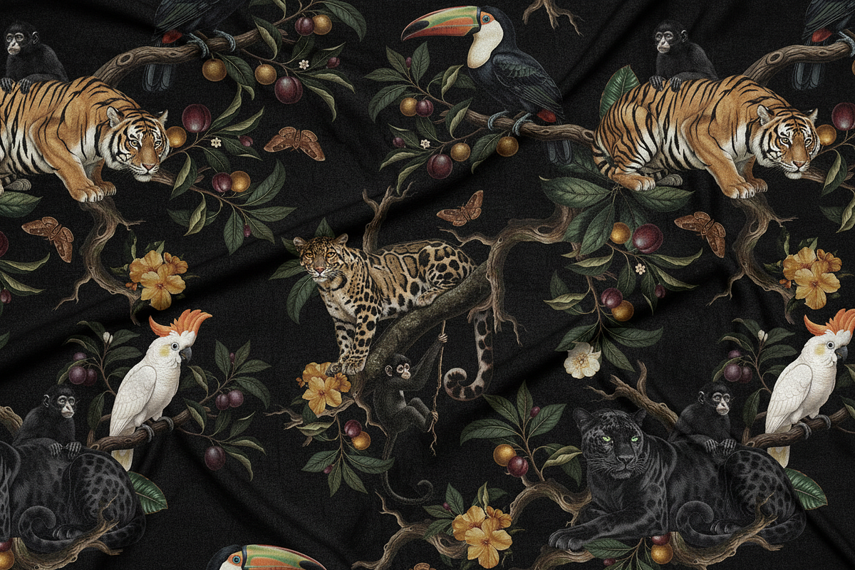 Vintage Tropical Jungle Pattern, a Pattern Graphic by Luiz da Rolt Grathwohl (Photo 9 of 17)