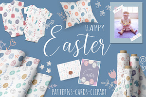 Easter eggs. Hand drawn collection, a Decorative Illustration by Tati_Kli