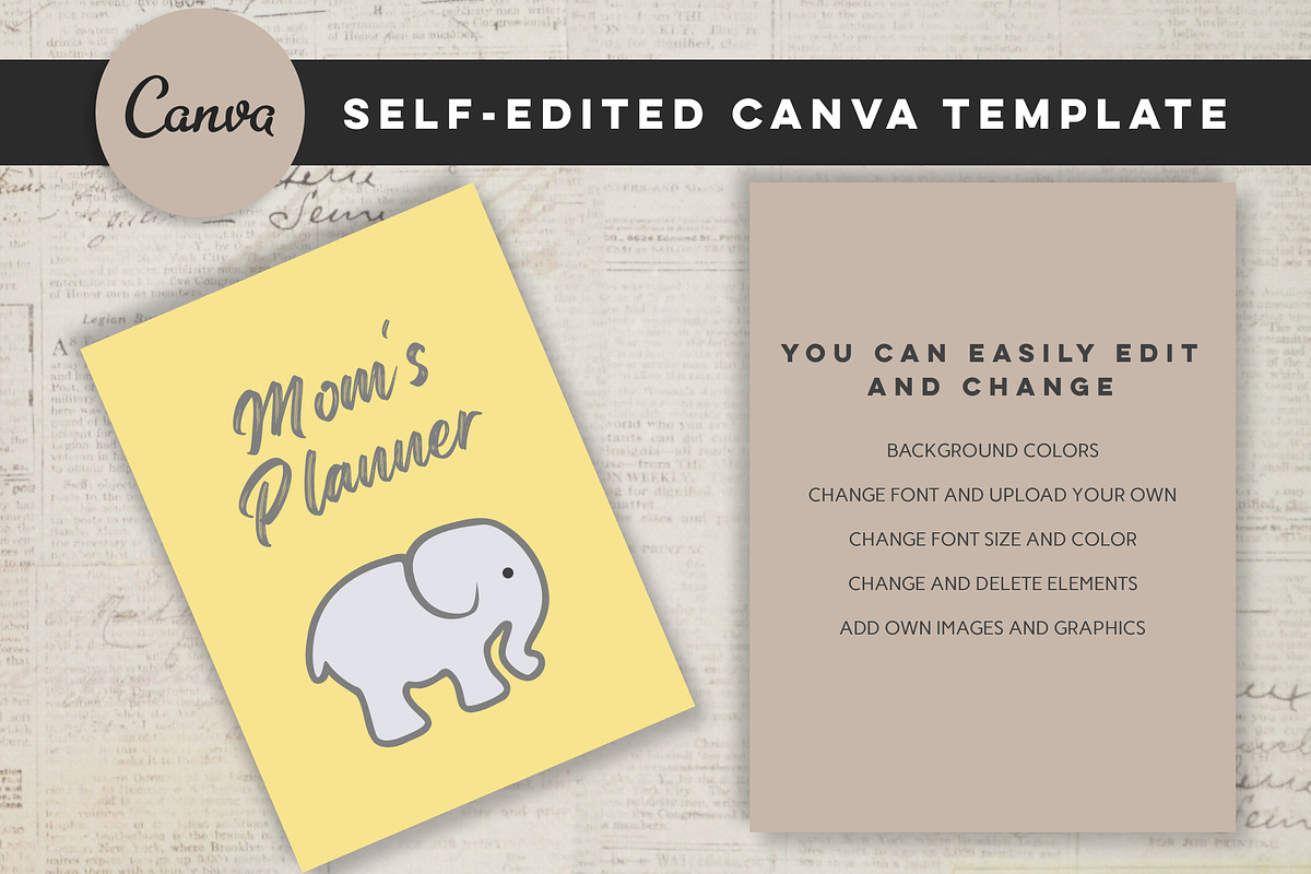 Printable Mom’s Planner, a Stationery Template by Design House (Photo 5 of 8)