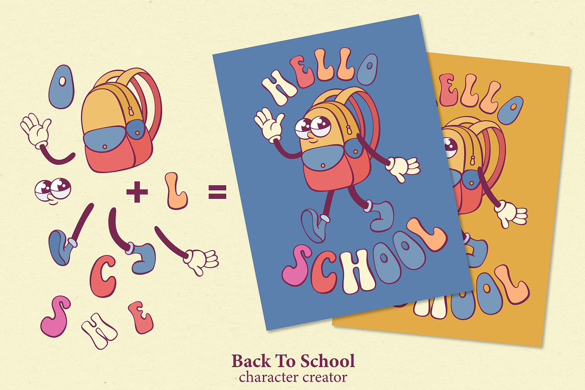 Back To School Mascot Creator, an Illustration by Anastasiya Klempach (Photo 6 of 11)