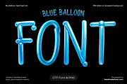Blue Balloon Font, a Handwritten Font by Handmadefont (Thumbnail 1 of 10)