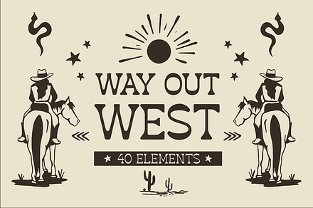 Way Out West - Western Illustration