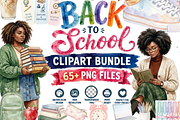 Back to School Aesthetic Clipart, a Seasonal Illustration by Tanya Kart (Thumbnail 1 of 11)