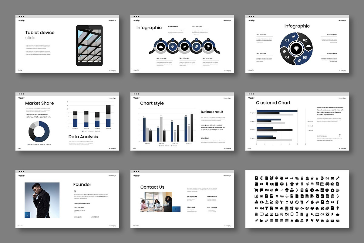 Vasily - Business Google Slide, a Presentation Template by Dens Creative Studio (Photo 5 of 6)