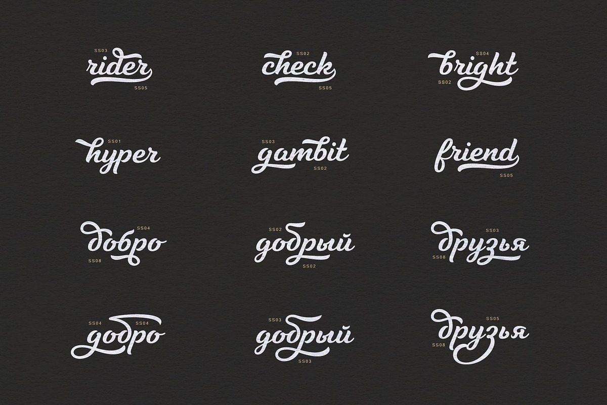 Tilda Script — stylish font family preview 5