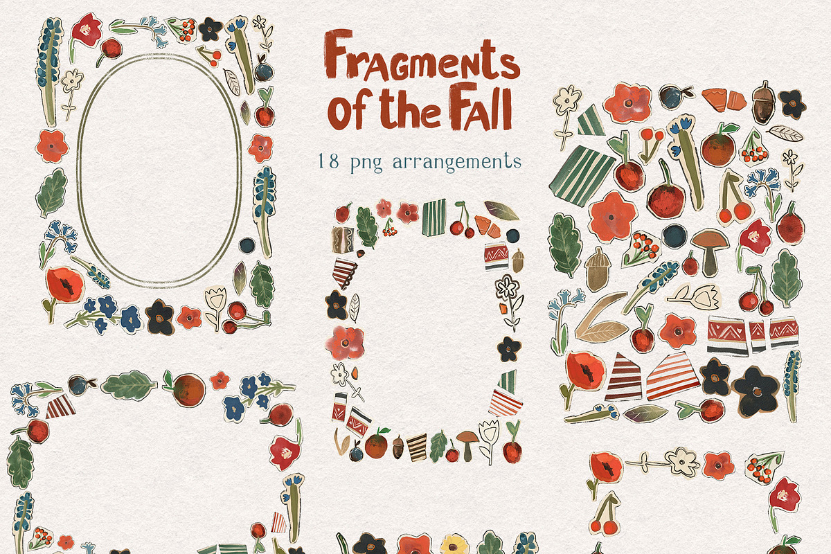 Fall Cottagecore Frames Backgrounds, a Decorative Illustration by whiteheartdesign (Photo 2 of 22)