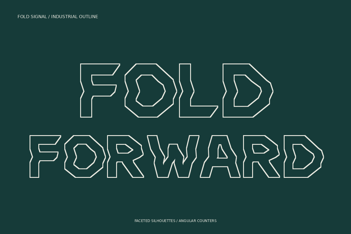 Fold Signal Faceted Modular Display, a Sans Serif Font by Colorsfav (Photo 4 of 11)