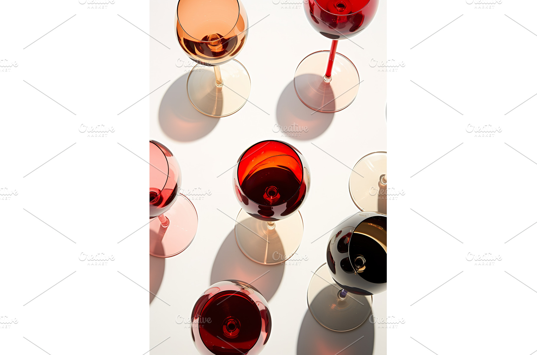 Overhead View of Varied Red Tinted, an Abstract Photo by Lermont51