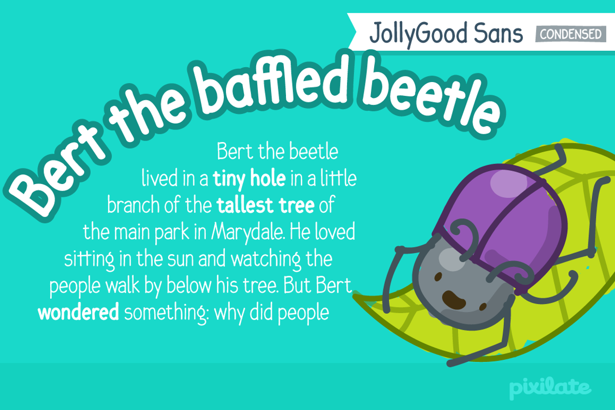 JollyGood Sans Condensed Complete preview 6