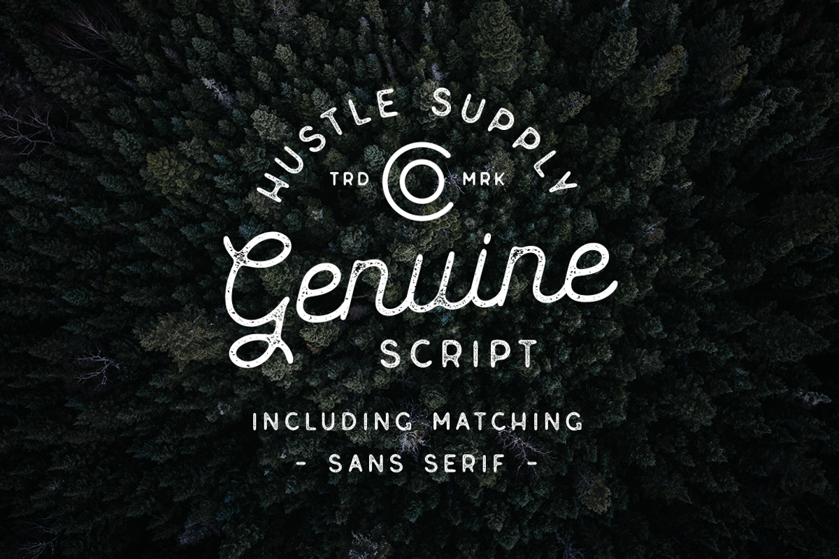 Genuine Script - Textured Type Duo