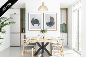 Interior Mockup Bundle Kitchen Room