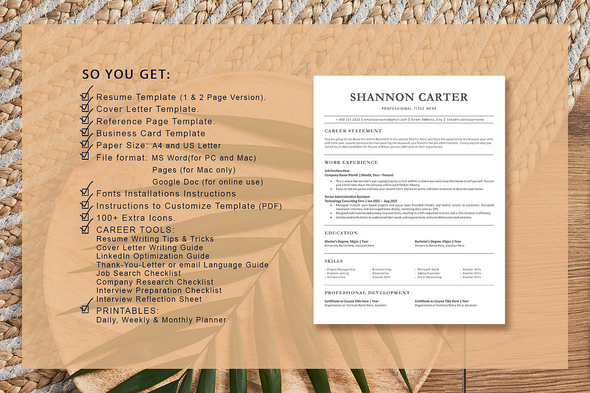 ATS professional resume template, a Resume Template by VictoriousVita (Photo 6 of 7)
