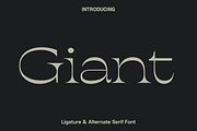 Giant - Ligature Serif Font, a Serif Font by Luna Shop (Thumbnail 1 of 10)