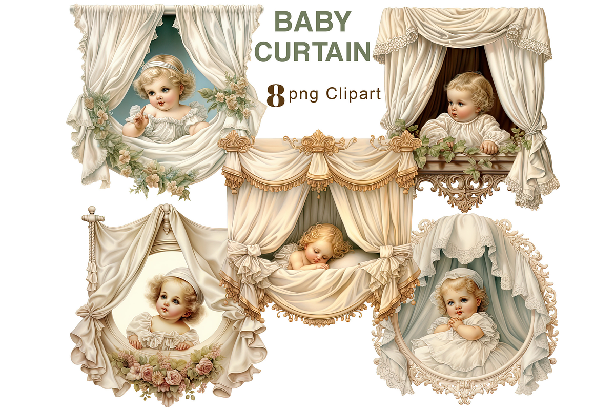 Baby Curtain PNG Clipart, a Person Illustration by Memories By Lea (Photo 1 of 8)