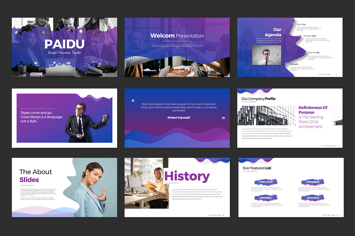 Paidu Keynote Presentation, a Presentation Template by Stock Shape (Photo 2 of 7)