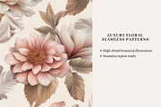 Blush & Feather Seamless Patterns, a Pattern Graphic by LUSH Studio (Thumbnail 4 of 6)