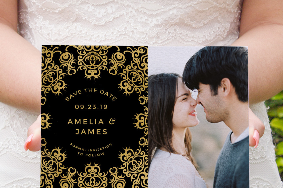 Gold Ornate on Black, an Invitation Template by Inkpower (Photo 4 of 7)