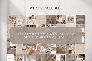 250 Beige Instagram Templates