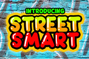 Street Smart Display Font, a Sans Serif Font by Yuby Creative (Thumbnail 1 of 6)