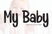 My Baby | Script Font, a Script Font by Scratchones (Thumbnail 1 of 8)