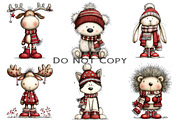 Whimsical Winter Clipart Bundle, an Illustration by Craft Nest (Thumbnail 3 of 9)