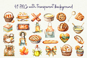 Cozy Fall Baking Clipart, an Object Graphic by Anna Design Studio (Thumbnail 2 of 9)