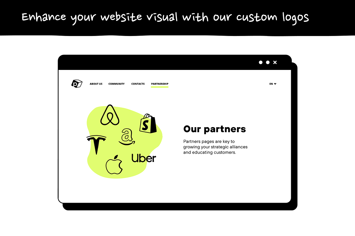 Inking Logos, an Outline Icon by Asset Union (Photo 14 of 15)